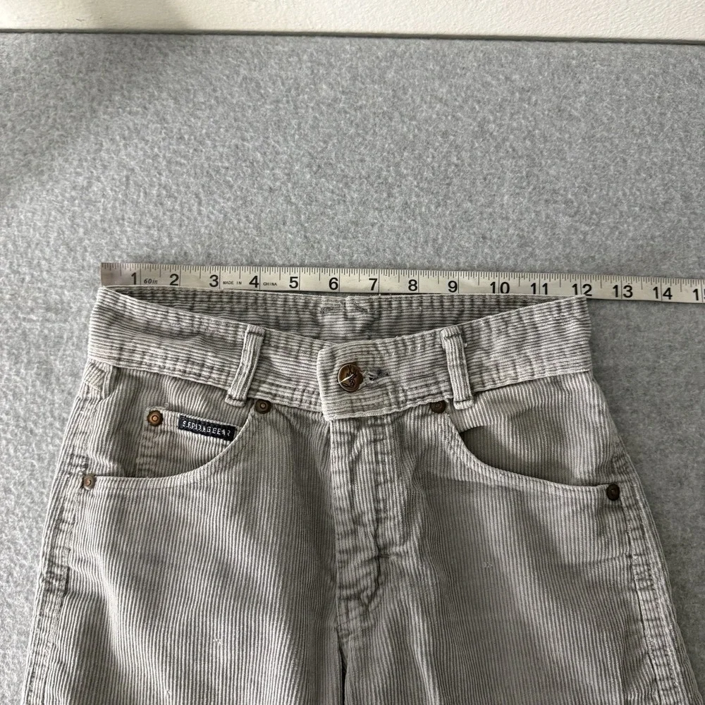 Vintage Corduroy Gray Flare San‎ Francisco Riding Gear Wally Jr Pants Boys 12